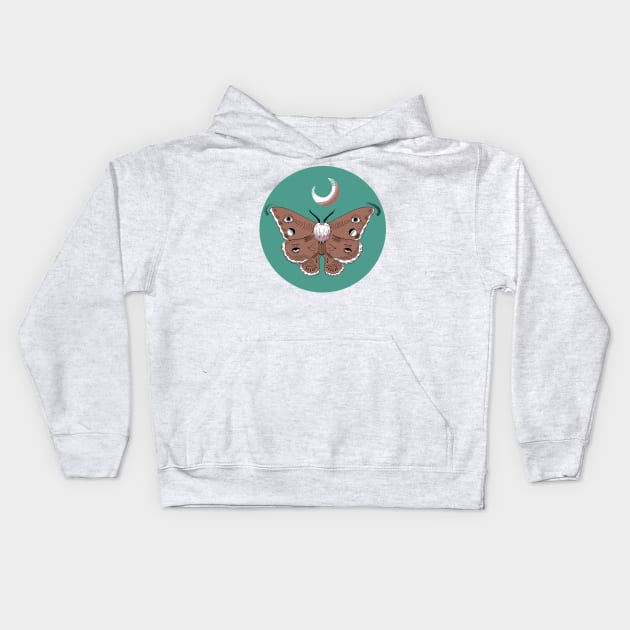 Moth-er Nature Kids Hoodie by DistinctlyCurvy